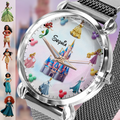 Personalized Princess Women's Hand Watch Custom Name Gift for Kids