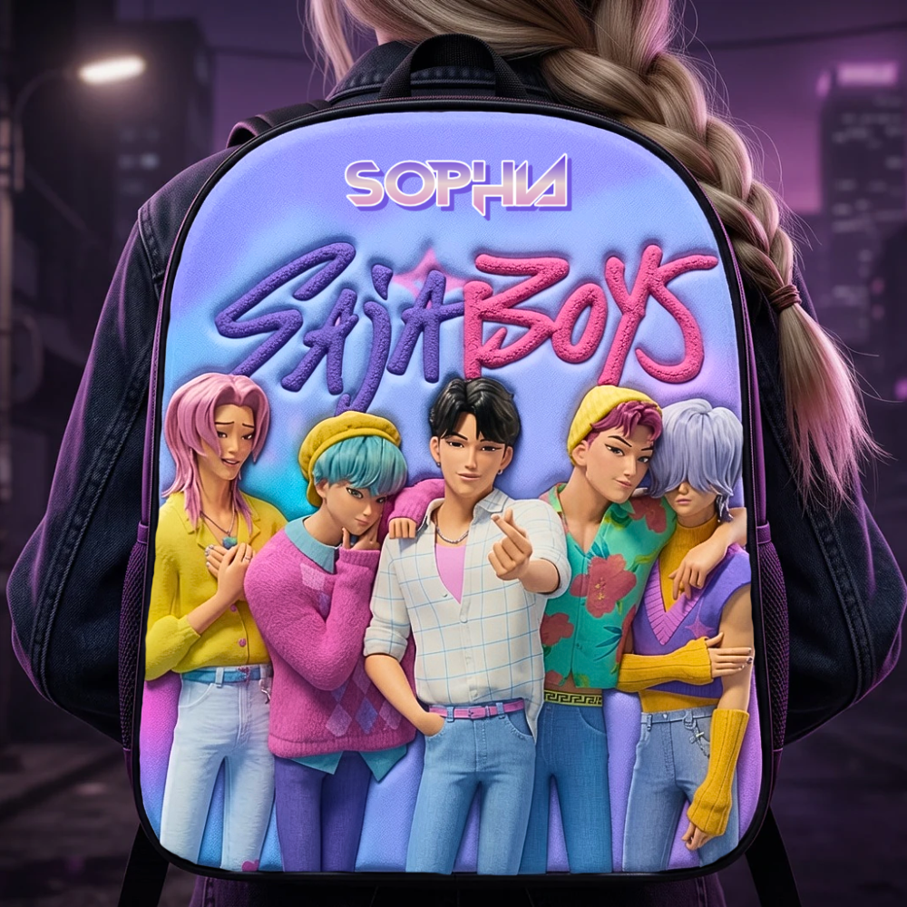 Personalized Cartoon Backpack Set for Kids - School Gift School Bag+ GradoCreations