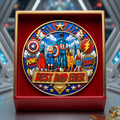 Personalized Best Dad Ever Commemorative Coin Gift for Dad