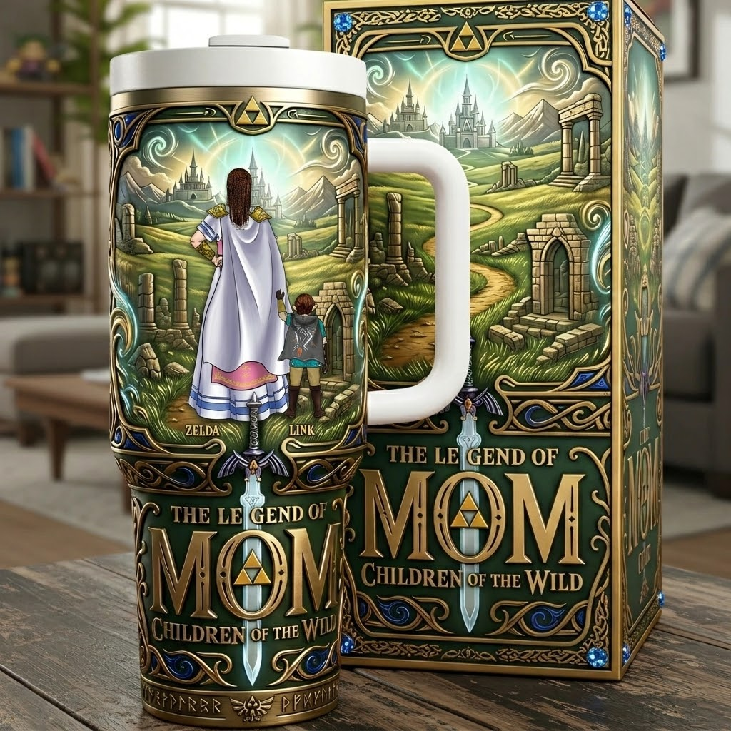 Personalized Fantasy Adventure Tumbler Gift for Mom - 40 oz