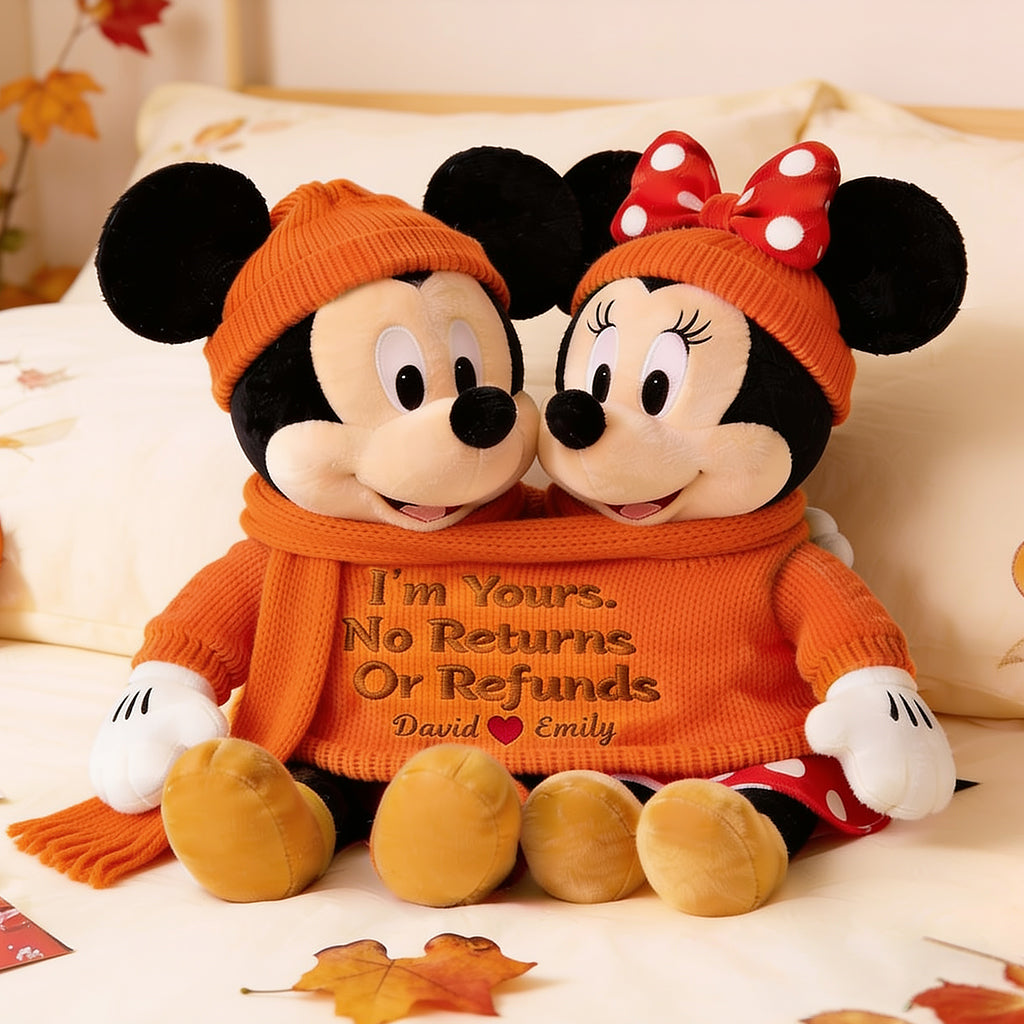 Personalized I'm Yours No Returns Or Refunds Pillow Gift for Couple, Fall Decor Pillow GradoCreations