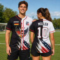 Personalized Baseball Jersey for Soccer Fans - Custom Name & Number Gift for Adults and Kids