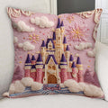 Personalized Castle Pillow Custom Name Gift for Fans
