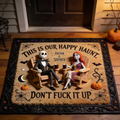 Personalized Halloween Tufted Rug Custom Name Couple Gift Tufted Rug GradoCreations