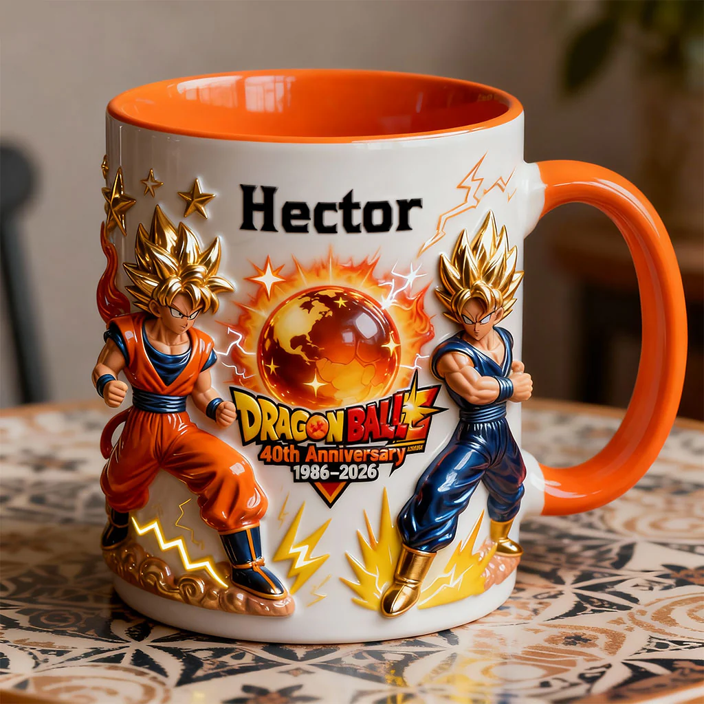 Personalized 40th Anniversary Dragon Ball Mug Custom Name Gift