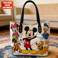Personalized Mickey Mouse Tote Bag Custom Name Gift for Movie Fans Tote Bag GradoCreations
