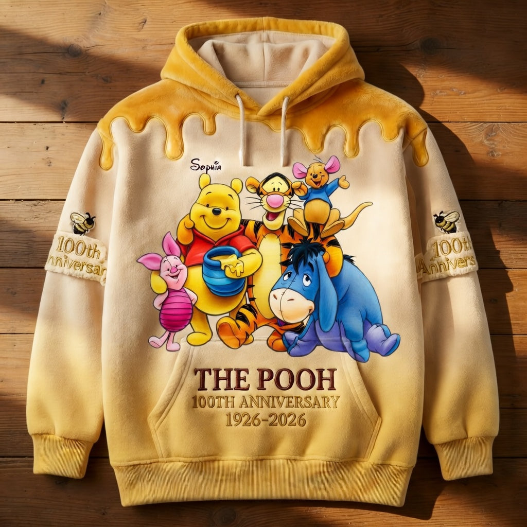 Personalized Pooh 100th Anniversary All Over Shirt Gift for Movie Fans