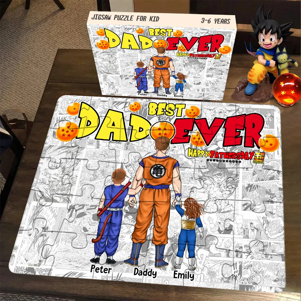 Personalized Best Dad Ever Puzzle Unique Gift for Dad