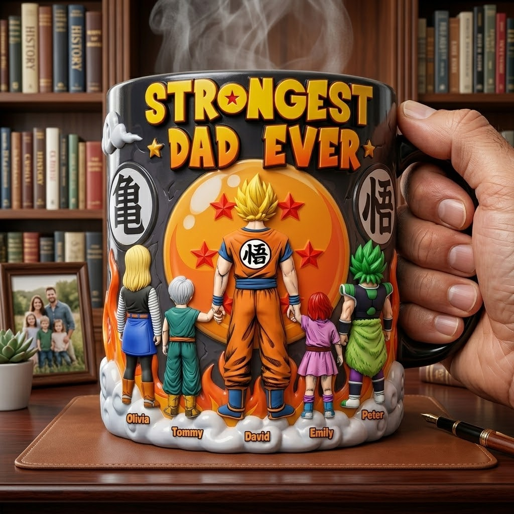 Personalized Color Changing Mug for Dad - Dragon Ball Gift