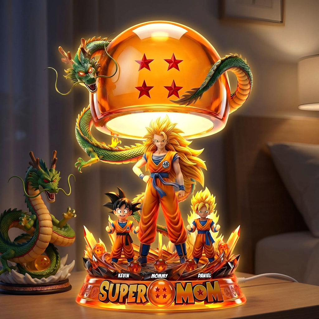 Personalized Super Mom Acrylic Light Box Gift for Movie Fans