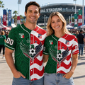 Personalized Baseball Jersey USA Mexico Soccer Gift for Fans