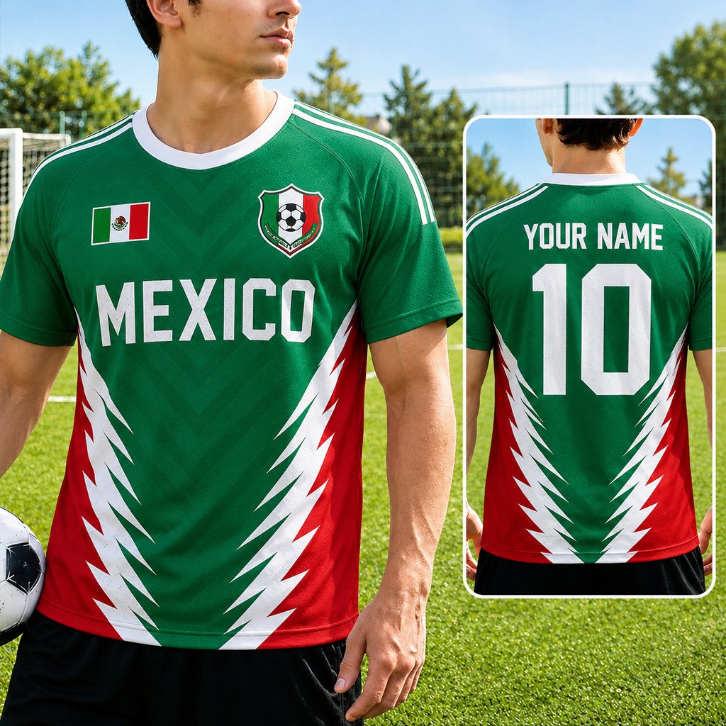 Personalized Soccer Jersey Mexico 2026 - Custom Name Gift for Football Fans