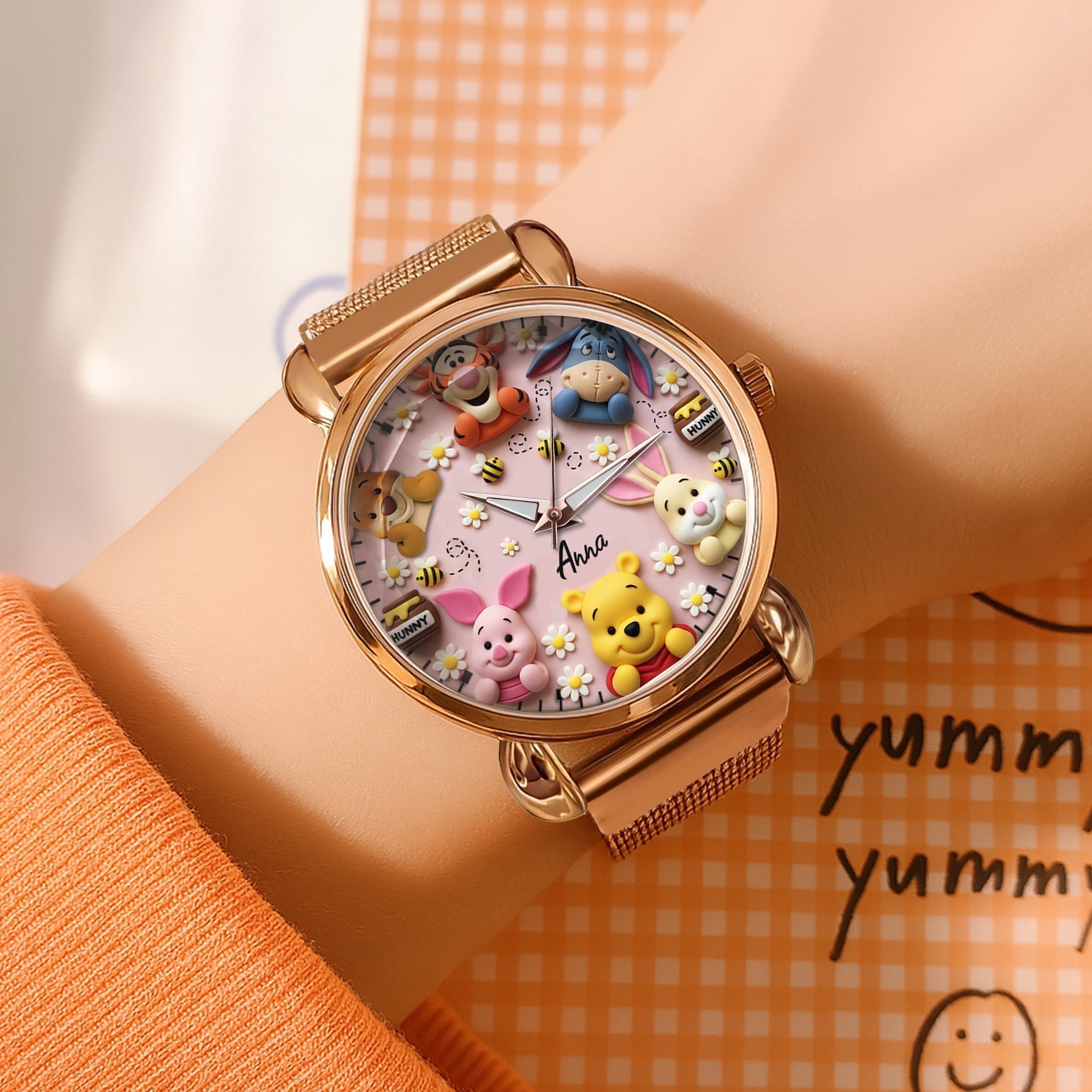 Personalized Women Hand Watch with Disney Characters - Gift for Movie Fan