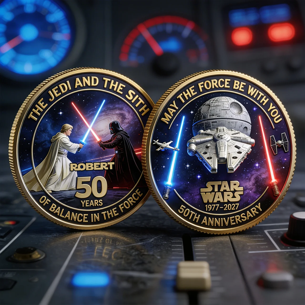 Personalized Star Wars Commemorative Coin Gift for Movie Fans