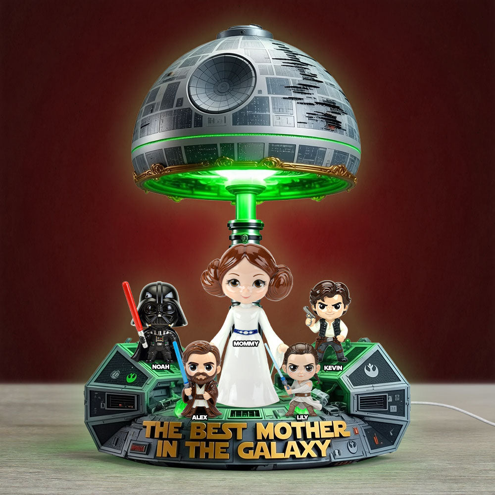 Personalized Acrylic Light Box Gift for Mom - Best Mom in Galaxy Decor