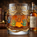 Personalized Whiskey Glass Custom Engraved Gift for Dad