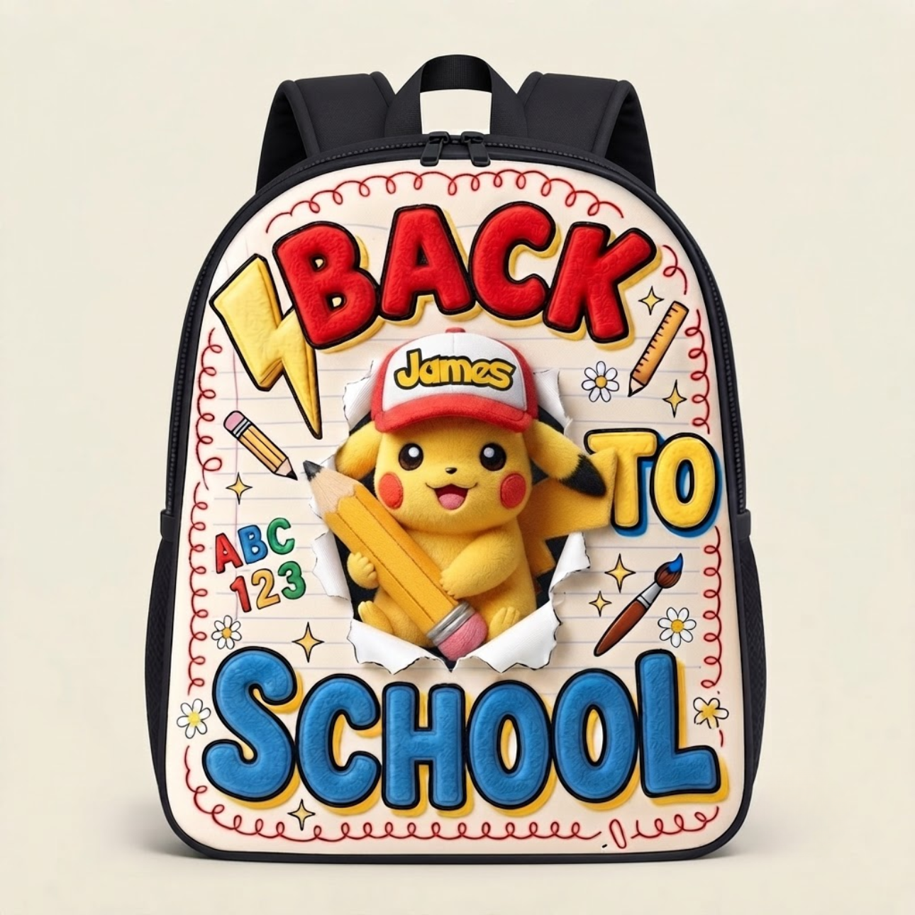 Personalized Cartoon Backpack with Name for Kids - Back to School School Backpack GradoCreations