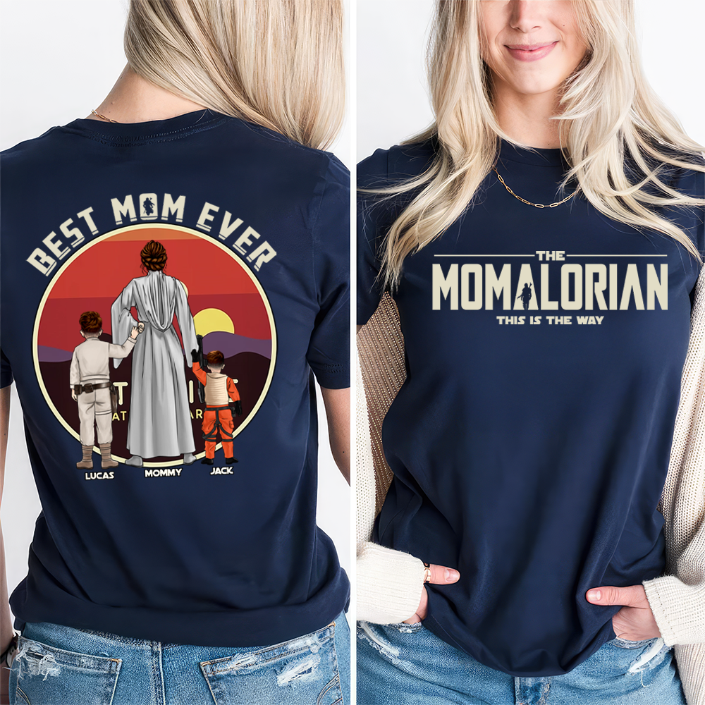 Personalized Best Mom Ever Shirt | Custom Momalorian Gift Cotton Apparel GradoCreations