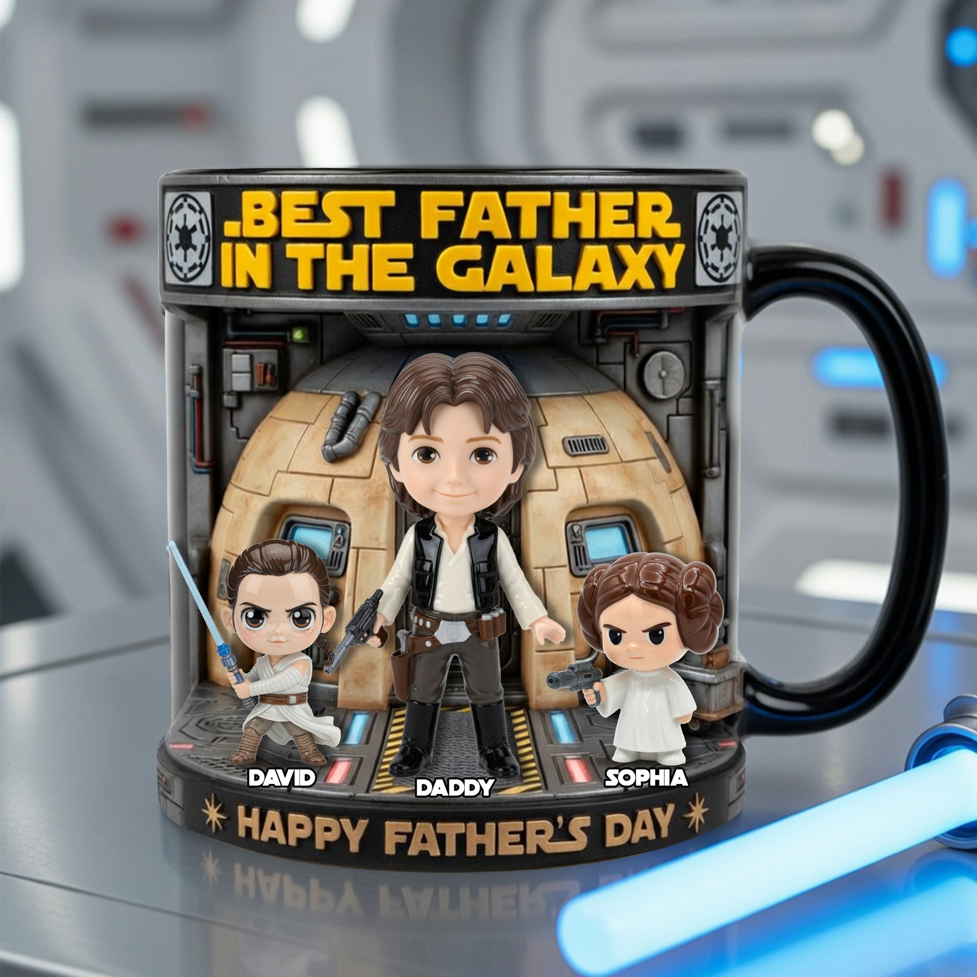 Personalized Color Changing Mug Best Father Gift for Dad Movie Fans Color Changing Mug GradoCreations