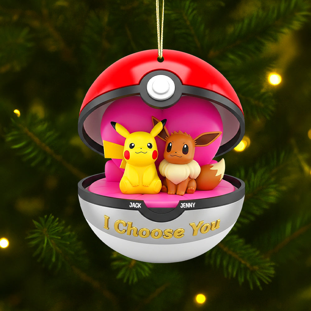Personalized 'I Choose You' Acrylic Ornament Gift for Couple