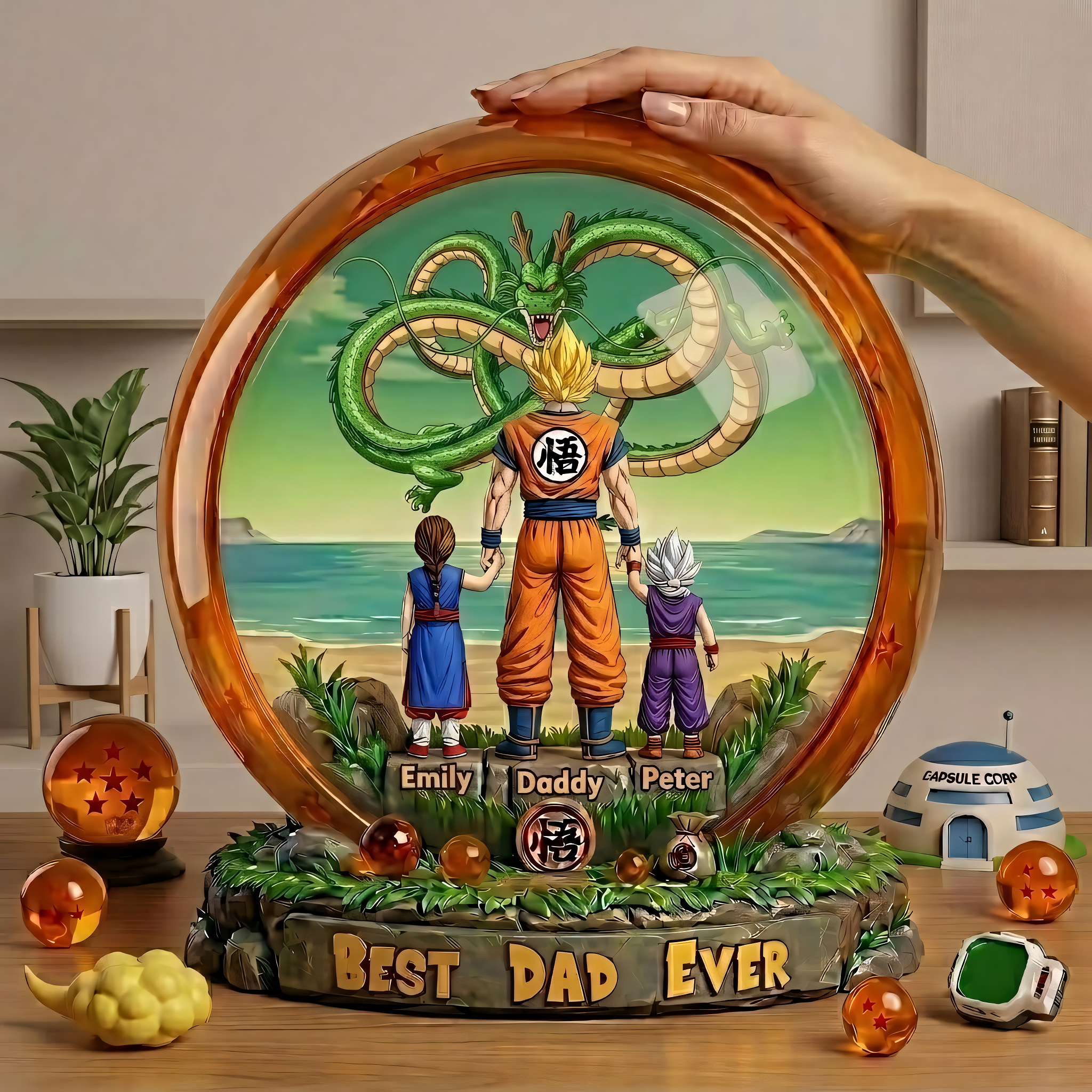 Personalized DragonBall Dad Acrylic Plaque Gift for Him
