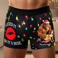 Personalized Men's Boxers I Licked It Christmas Gift for Him