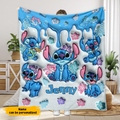 Personalized 3D Effect Blanket Cute Cartoon Design Gift for Kids
