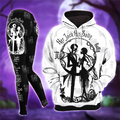 Personalized Spooky Couple Hoodie and Leggings Set for Halloween and Christmas
