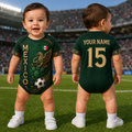 Personalized Mexico Aztec Football Baby Jersey Bodysuit Gift for New Moms