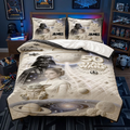 Personalized Star Wars 50th Anniversary Quilt Bedding Set Gift - Custom Name for Him/Her Quilted Bedding Set GradoCreations