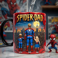 Personalized Heat Reveal Spider Dad Mug - Unique Gift for Dad