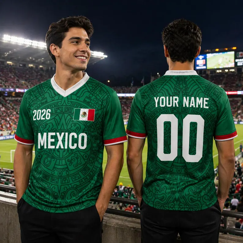 Personalized Mexico Soccer Jersey for 2026 World Cup Gift for Fans