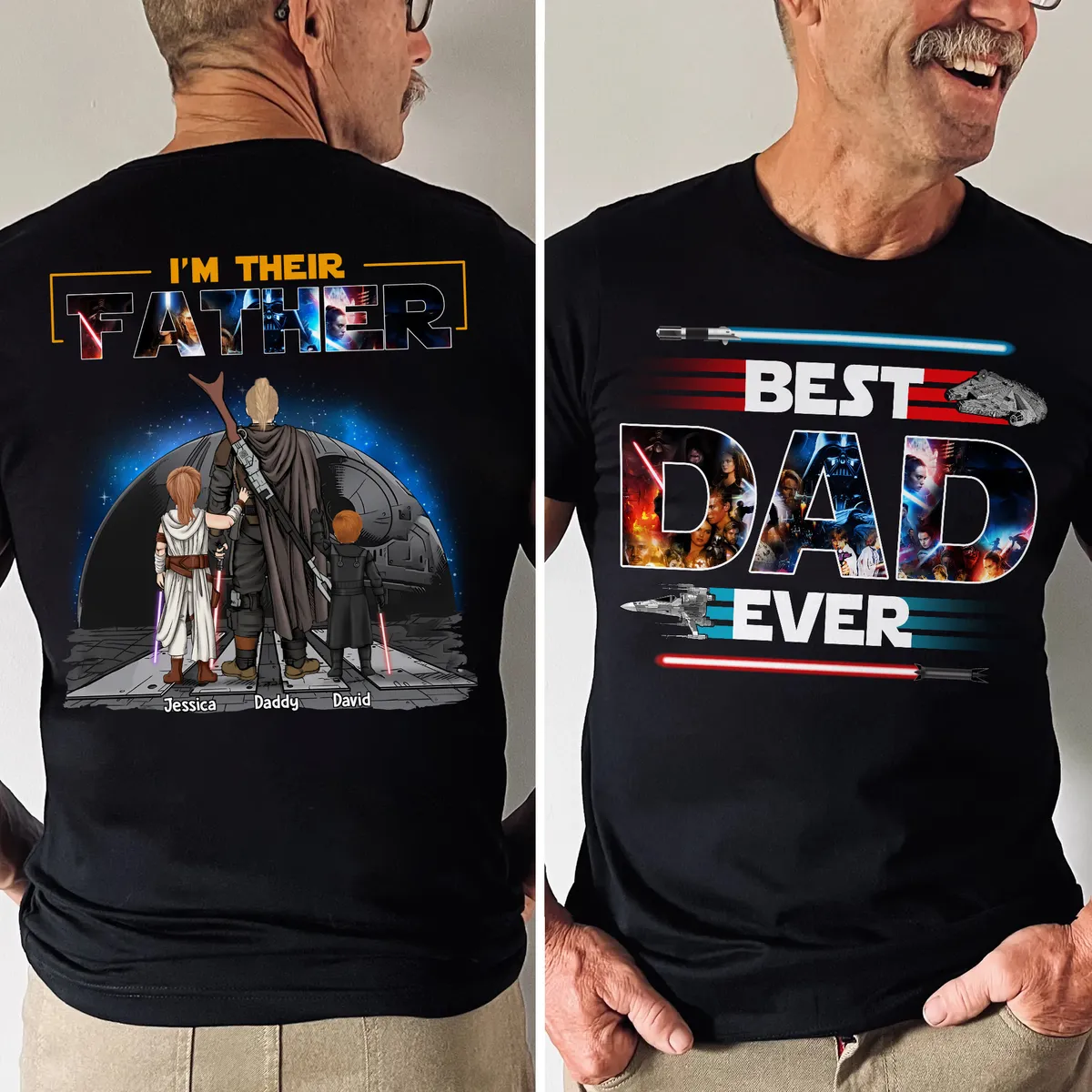 Personalized Best Dad Ever Shirt Custom Name Gift for Dad