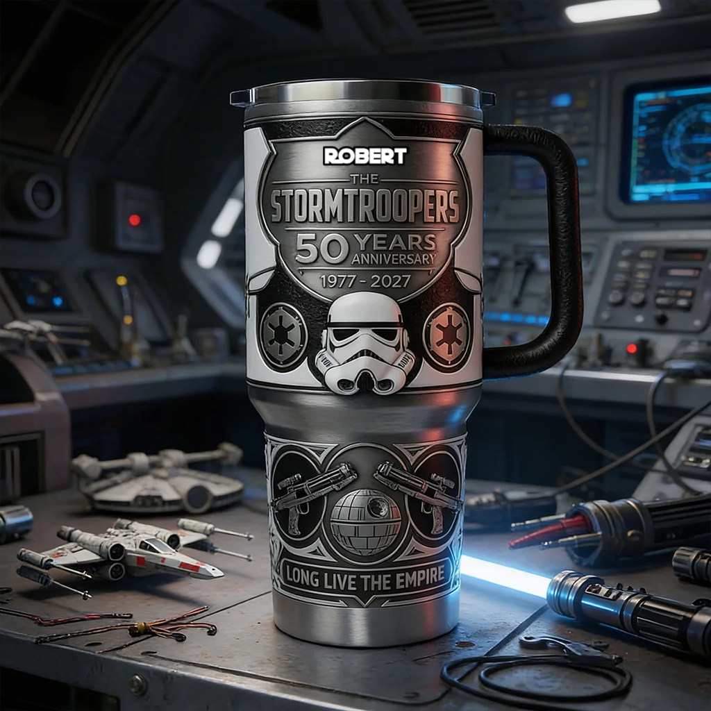 Personalized 50th Anniversary Tumbler for Movie Fans - Custom Drinkware
