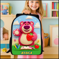 Personalized Cartoon Backpack Lunch Bag Pencil Case Set for Kids