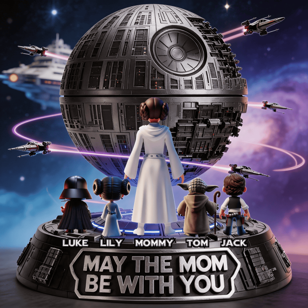 Personalized Acrylic Plaque May The Mom Be With You Gift for Movie Fans Acrylic Plaque GradoCreations