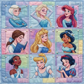 Personalized Princess Blanket Custom Name Gift for Daughter