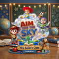 Personalized Acrylic Plaque Aim For The Sky Teacher Gift