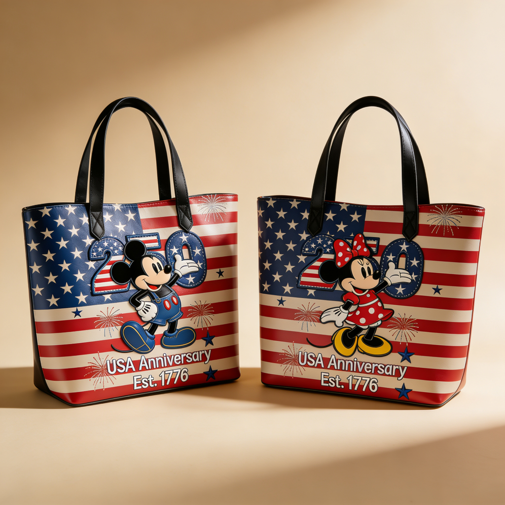 Personalized Cute Animals Tote Bag US 250th Anniversary Gift