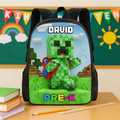 Personalized Minecraft Backpack Set for Kids - Back to School Gift