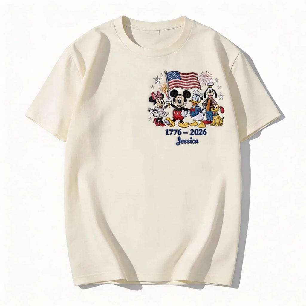 Personalized Funny American Friends AOP Shirt Independence Day Gift for Movie Fans