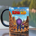 Personalized Super Saiyan Super Dad Coffee Mug Gift for Dad