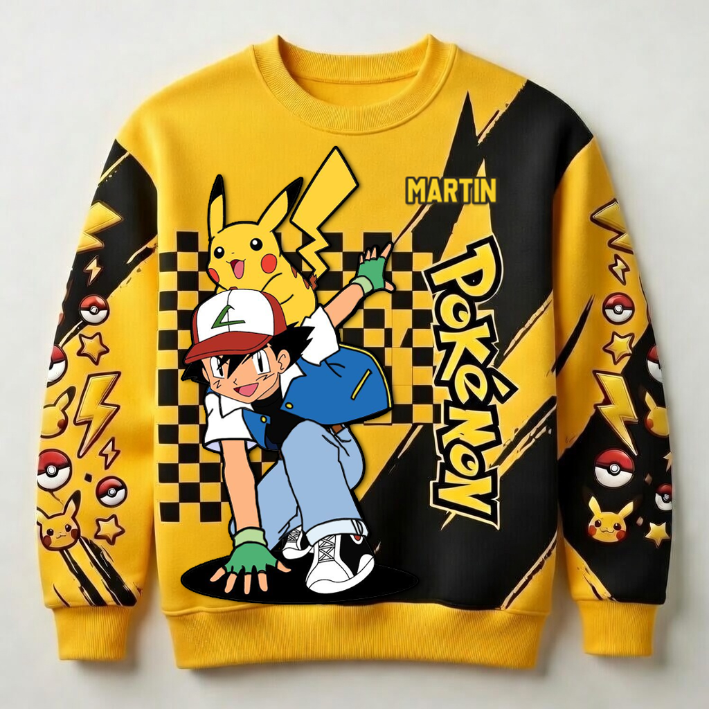 Personalized Pokémon All Over Shirt Gift for Movie Fans - 30 Years Celebration