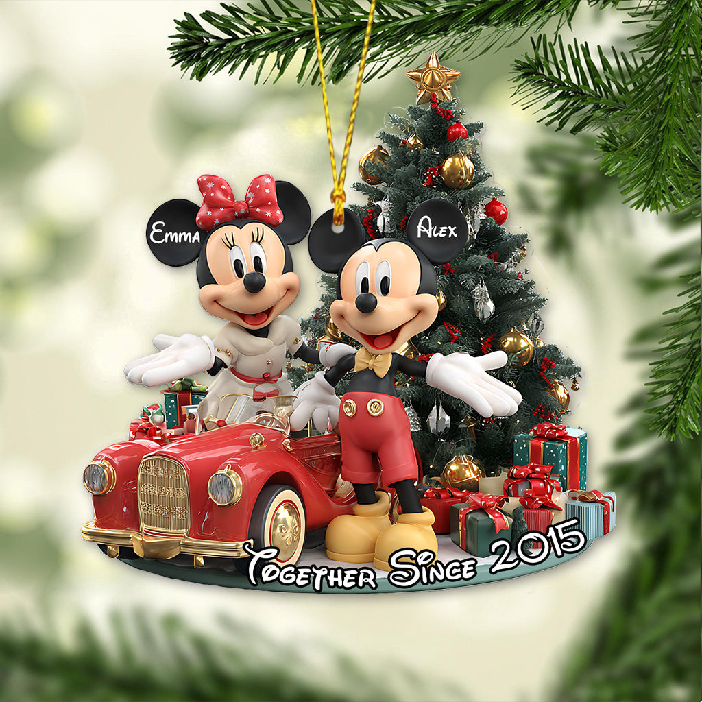 Personalized Acrylic Christmas Ornament for Couples Gift 2025