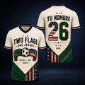 Personalized Soccer Jersey USA Mexico Dual Nation Gift for Fans