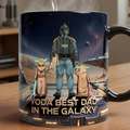 Personalized Yoda Best Dad Mug Custom Accent Gift for Dad