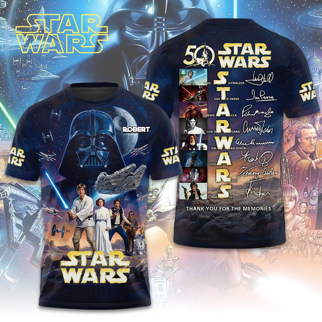 Personalized Star Wars All Over Shirt Gift for Movie Fans