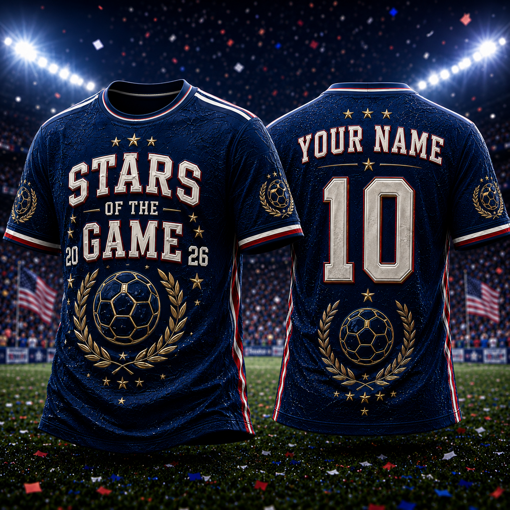 Personalized Soccer Jersey Stars Of The Game 2026 Gift for Sports Lovers