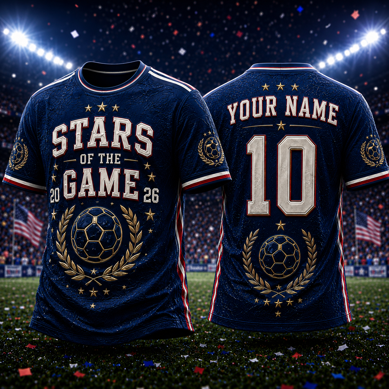 Personalized Soccer Jersey Stars Of The Game 2026 Gift for Sports Lovers