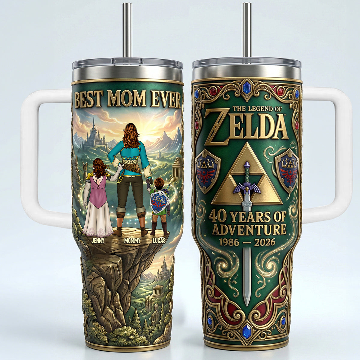 Personalized Fantasy Adventure Tumbler Best Mom Ever Gift